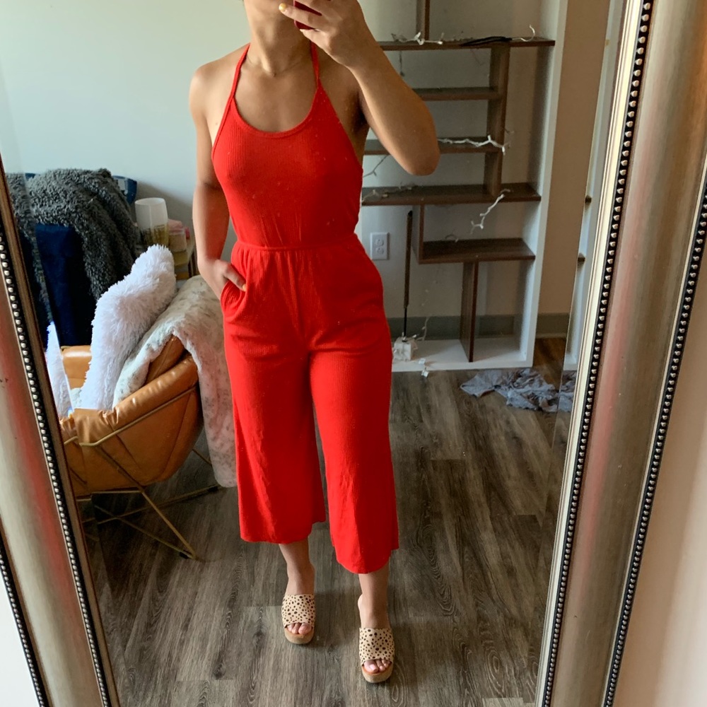 Red Urban Outfitters jumpsuit